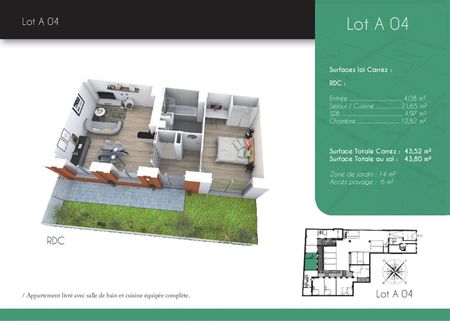 Appartement T2 Lille à louer - Photo 5