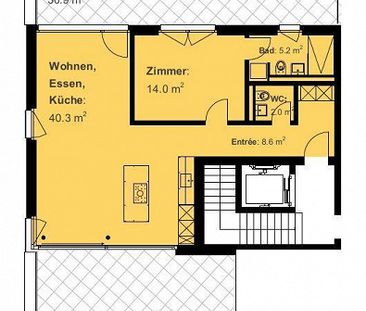 2.5-Zimmer Attikawohnung in Neunkirch - Photo 1