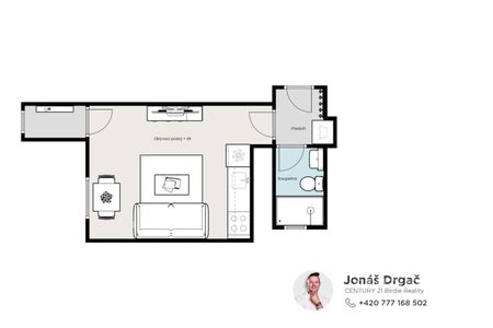 Pronájem bytu 1+kk a garsoniéry 27 m², Sezimova , Praha - Фото 3