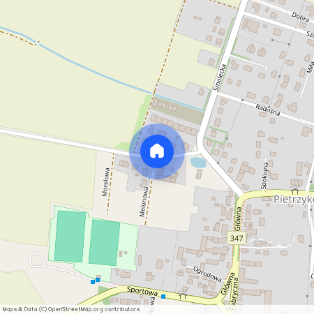 ul. Radarowa, Pietrzykowice, Kąty Wrocławskie, wrocławski, dolnośląskie, Rybnica