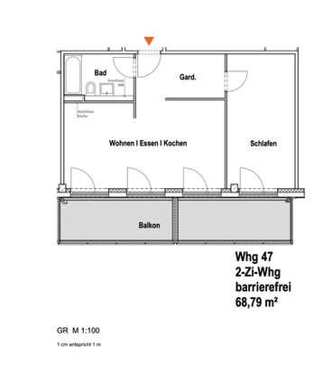 Geräumige 2-Zimmer-Wohnung mit großem Balkon und perfekter Infrastruktur - Photo 1