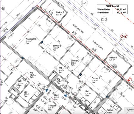 Zwei Balkone: 4-Zimmer-Neubau AB APRIL - Foto 2