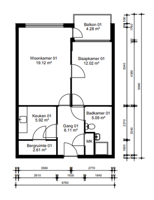 Te huur: Appartement Rosenburch 92 in Leiden - Photo 1