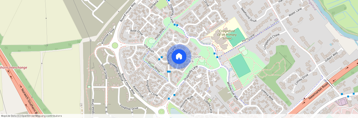 Norwich, Cringleford, Woodpecker Lane