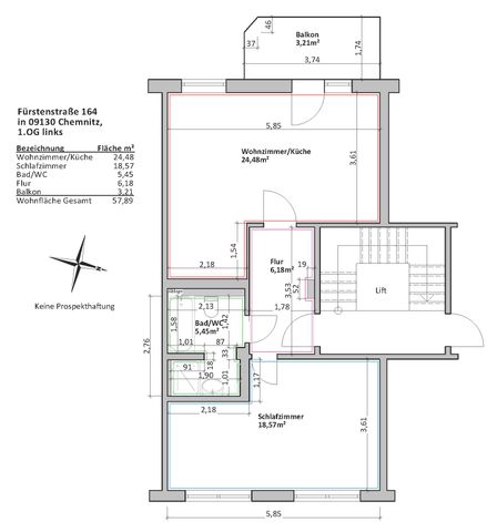 2-Raum-Wohnung mit Balkon - Photo 3