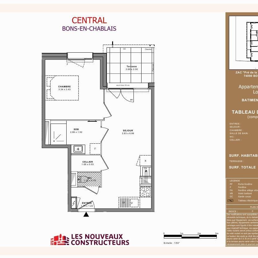 Location Appartement 2 pièces 39m² BONS EN CHABLAIS 74890 - Photo 2