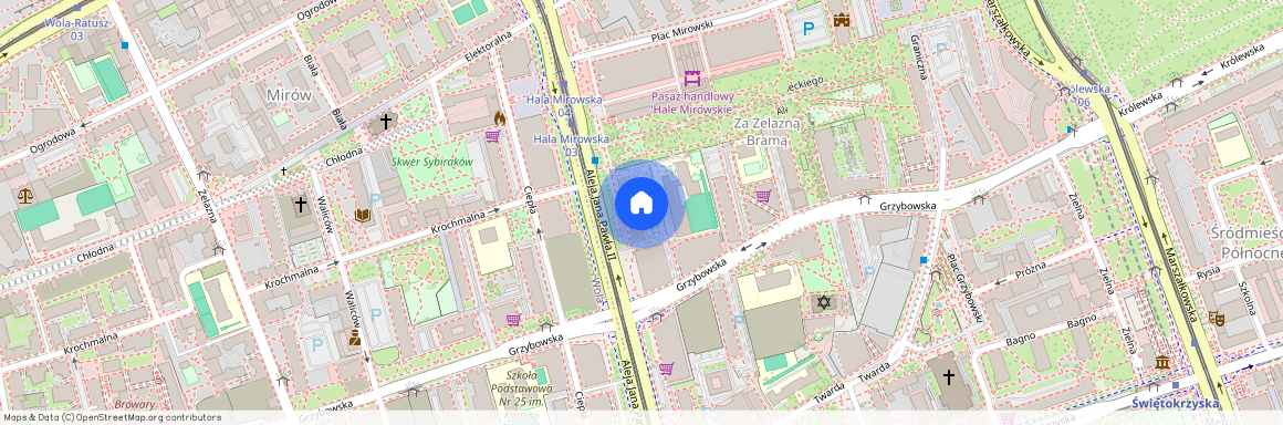 al. Aleja Jana Pawła II, Śródmieście Północne, Śródmieście, Warszawa, mazowieckie