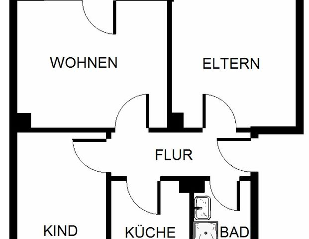 3-Zimmer-Wohnung in Gelsenkirchen Scholven - Foto 1