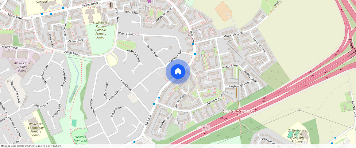 Oak Lane, Whitefield, Manchester, M45