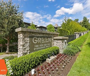 Green in South Slope Unfurnished 1 Bed 1 Bath Apartment For Rent at 301-7488 Byrnepark Walk Burnaby - Photo 3