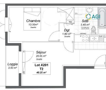 Appartement T2 avec balcon et parking - Photo 2