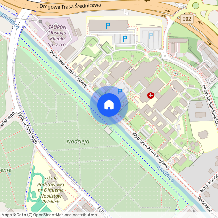 ul. Wybrzeże Armii Krajowej, Śródmieście, Gliwice, śląskie