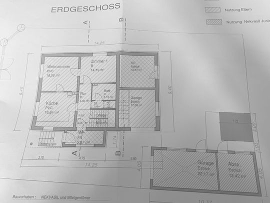 Geräumiges Miethaus , auch für zwei Familien geeignet. - Foto 1
