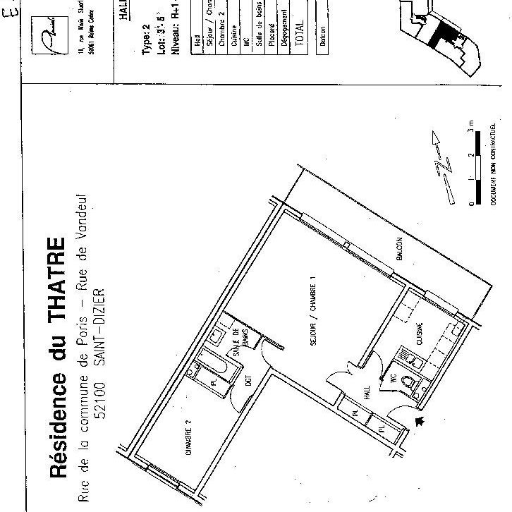 Location appartement T2 64.05m² à Saint-dizier (52100) Loyer CC * : 597.17 € Réf : ER.19552 - Photo 1