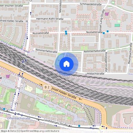 Hildachstraße, 81245 München Pasing ca. 8, 3 km west of Munich-center