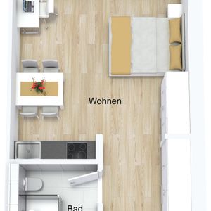 Erstbezug: Neubau 1-Zimmer-Wohnung inkl. Küche in Karlsruhe - Photo 2