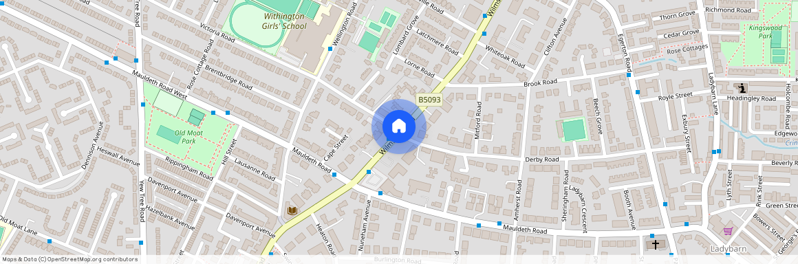 Exeter Court, Wilmslow Road, Withington