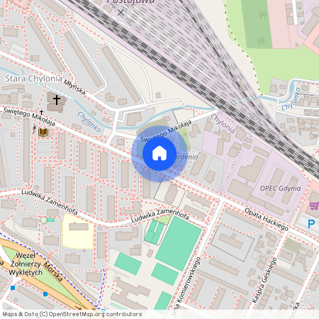 ul. Opata Hackiego, Chylonia, Gdynia, pomorskie