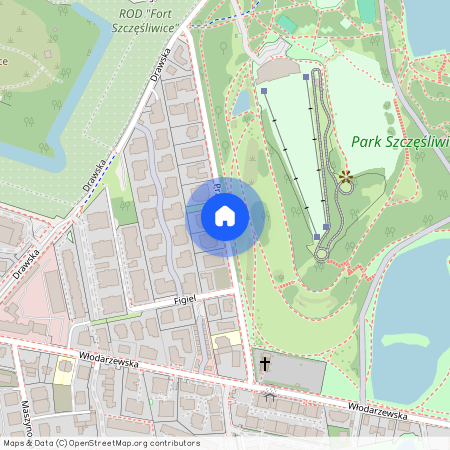 ul. Przy Parku, Szczęśliwice, Ochota, Warszawa, mazowieckie