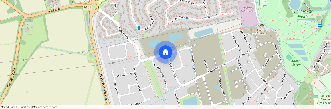 Bates Close, Bourne, Lincolnshire, PE10