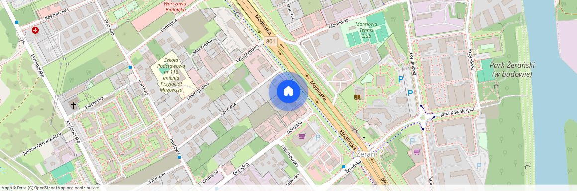 ul. Modlińska, Żerań, Białołęka, Warszawa, mazowieckie