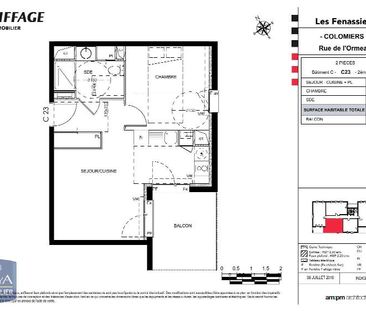 Location Appartement 2 pièces 41m² COLOMIERS 31770 - Photo 2