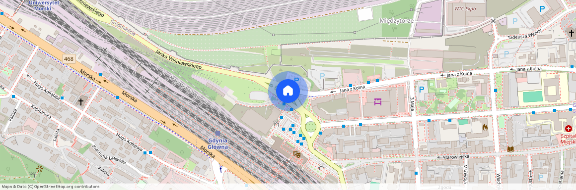 ul. Jana z Kolna, Śródmieście, Gdynia, pomorskie