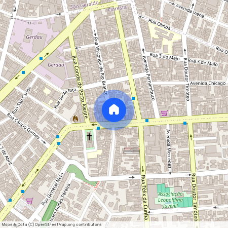 Rua, VISCONDE DO RIO BRANCO, 582, Floresta, Porto Alegre