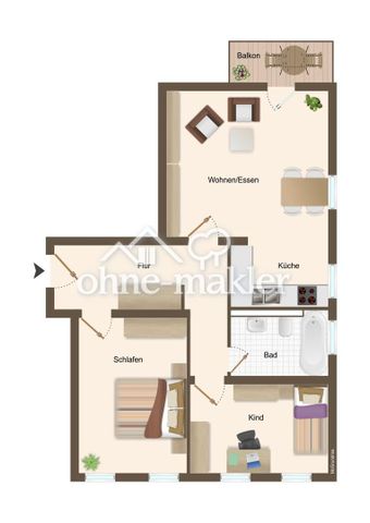 Erstbezug nach umfangreicher Modernisierung - Schicke 3R-Wohnung mit Balkon und Stellplatz - Photo 4
