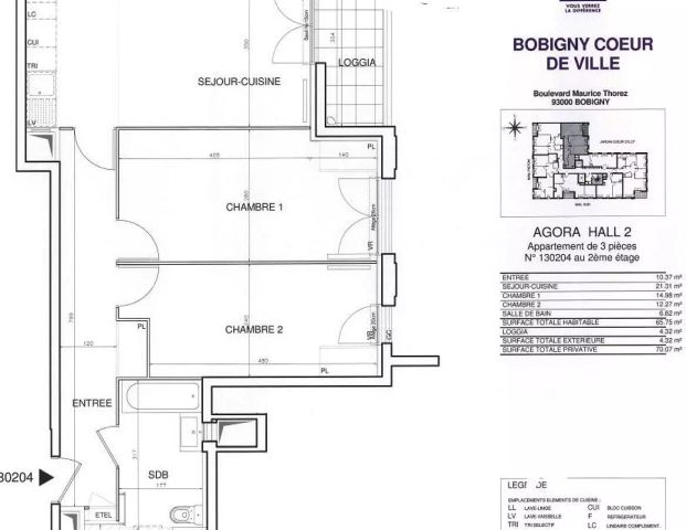 location Appartement T3 DE 65.9m² À BOBIGNY - Photo 1