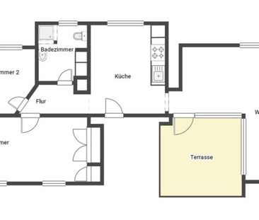 Vollmöbilierte Wohnung über den Dächern von Hilden - Foto 1