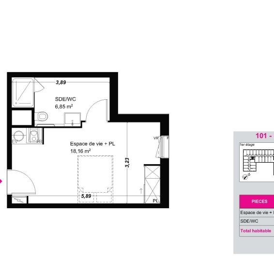 Location Appartement 1 pièce 25m² FRANQUEVILLE ST PIERRE 76520 - Photo 2