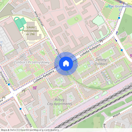 ul. Ludwika Rydygiera, Sady Żoliborskie, Żoliborz, Warszawa, mazowieckie