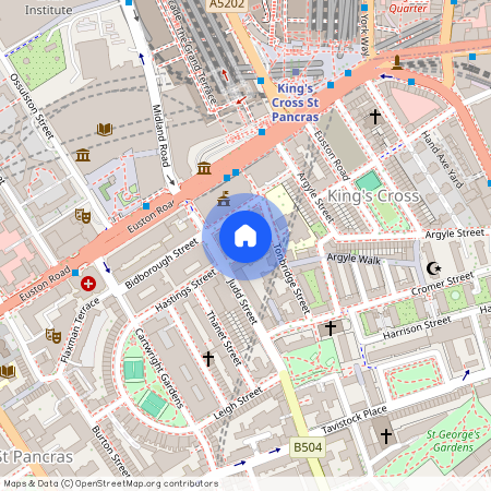 Hastings Street, Queen Alexandra Mansions, London, WC1H