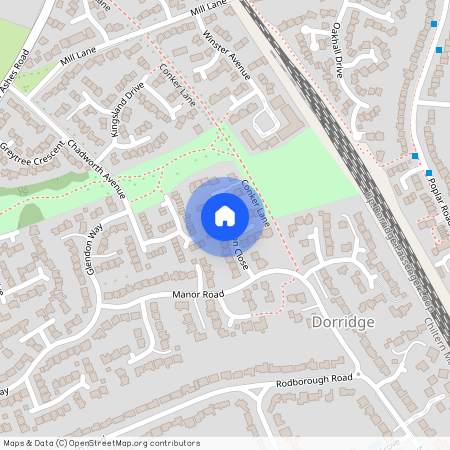 Hartington Close, Dorridge, Solihull, West Midlands, B93