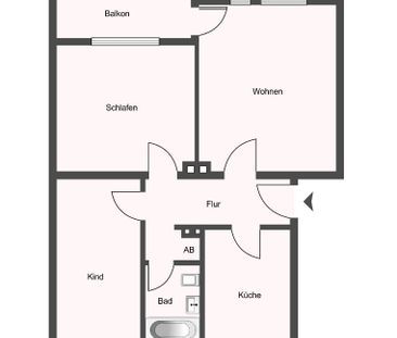 Schöne 3-Zimmer Erdgeschosswohnung mit Loggia zu vermieten - Photo 4