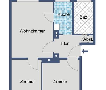 Gepflegte Balkonwohnung lädt zum Verweilen ein! - Photo 3