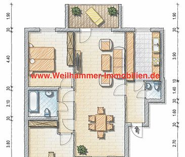 Gepflegte Wohnung, in gepflegter Lage auf dem Eschberg - Photo 1