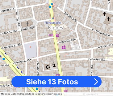 Köln Nippes Zentral, Helle 3 Zimmer mit Südbalkon - Foto 1