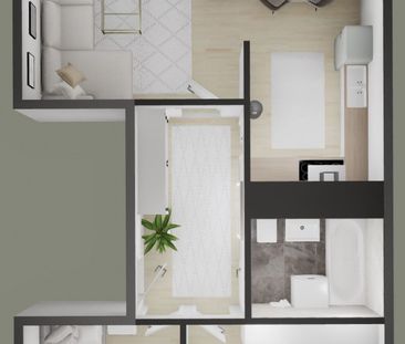 3-Zimmer-Wohnung mit Balkon - Foto 2