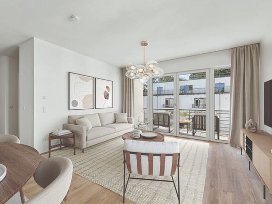 Modern wohnen & draußen genießen – 3 Zimmer mit Terrasse & Einbauküche - Photo 1