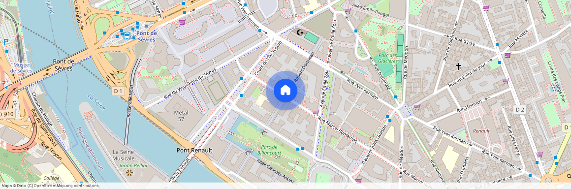 Allée Robert Doisneau, Francja, Boulogne-Billancourt