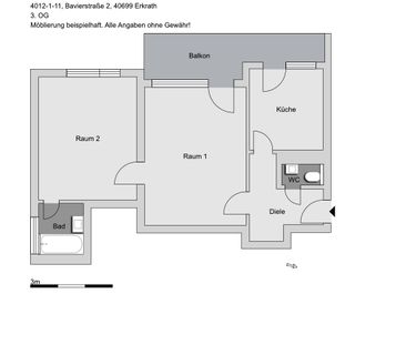 2-Zimmer-Dachgeschosswohnung in Alt-Erkrath - Photo 3