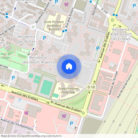 Allée de Derrière les Murs, Francja, Villiers-Le-Bel