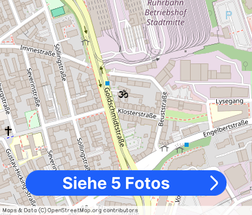 Nähe Innenstadt, Rathaus Essen. Apartment im Erdgeschoss. Eine güns... - Foto 1