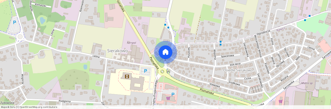 ul. Ogrodnicza, Sierakowo, Rawicz, rawicki, wielkopolskie