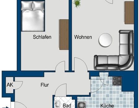 sanierte 2 Zimmer Wohnung - Foto 1