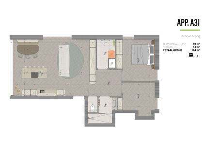 Luxueus penthouse-appartement in het centrum van Langemark - Photo 5