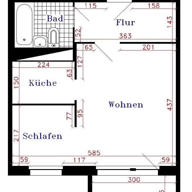 1-Raum-Wohnung mit Balkon - Photo 2