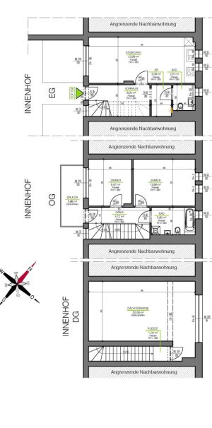3 Zimmer Wohnung über 2 Etagen mit Dachterrasse - Provisionsfrei! - Photo 1